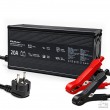 Qoltec Specjalistyczna adowarka do akumulatora LiFePO4 12V | 20A | PF 0.9 | LED | Inteligentne adowanie