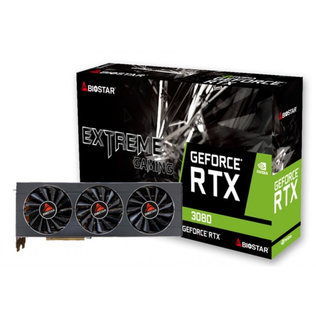 BIOSTAR GeForce RTX 3080 10GB graphics card (VN3816RMT3) BIOSTAR GeForce RTX 3080 10GB graphics card (VN3816RMT3)