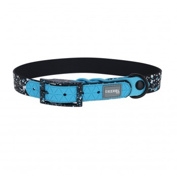 KERBL Lima Dog Collar - Blue-Black - 45-55 cm