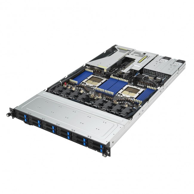 ASUS RS700A-E12-RS12U Socket SP5 Rack (1U) Black, Steel ASUS RS700A-E12-RS12U Socket SP5 Rack (1U) Black, Steel