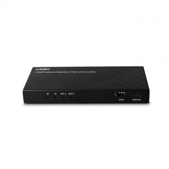 Lindy 2 Port HDMI 8K60 Splitter with Audio