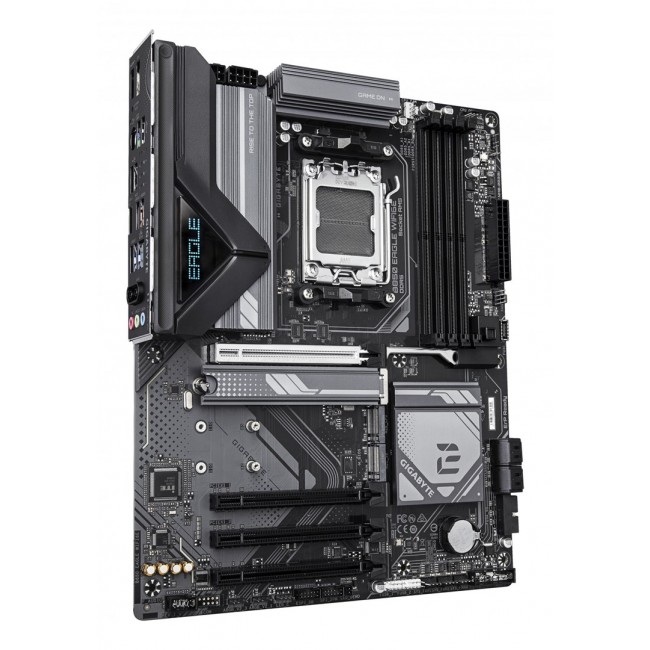 GIGABYTE B850 EAGLE WIFI6E Motherboard - AMD Ryzen 9000 Series CPUs, 8+2+2 Phases Digital VRM, up to 8200MHz DDR5 (OC), 1xPCIe 5.0 + 2xPCIe 4.0 M.2, GbE LAN, WIFI 6E, USB 3.2 Gen 2 GIGABYTE B850 EAGLE WIFI6E Motherboard - AMD Ryzen 9000 Series CPUs, 8+2+2 Phases Digital VRM, up to 8200MHz DDR5 (OC), 1xPCIe 5.0 + 2xPCIe 4.0 M.2, GbE LAN, WIFI 6E, USB 3.2 Gen 2