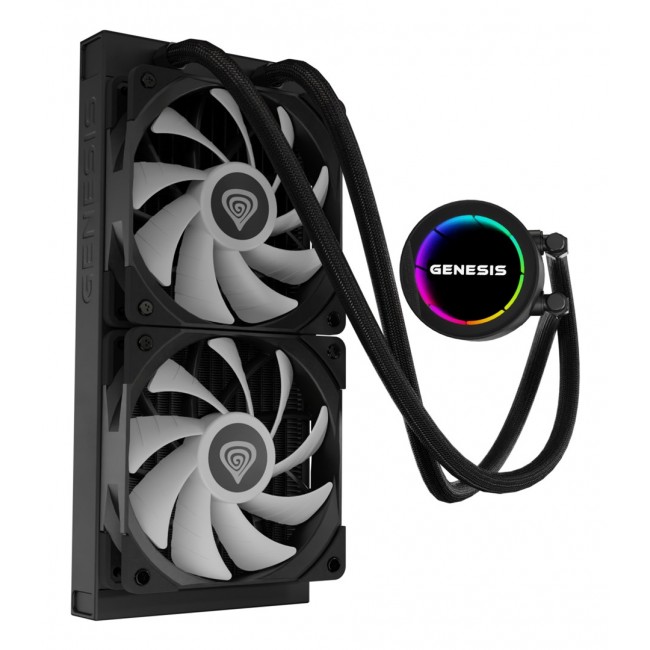 GENESIS NLG-2319 computer cooling system Computer case Liquid cooling kit Black GENESIS NLG-2319 computer cooling system Computer case Liquid cooling kit Black