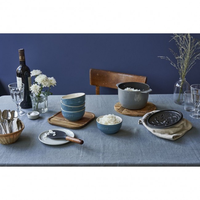 Staub Ceramique Bowl set 0.4 L Round Ceramic Turquoise 4 pc(s)