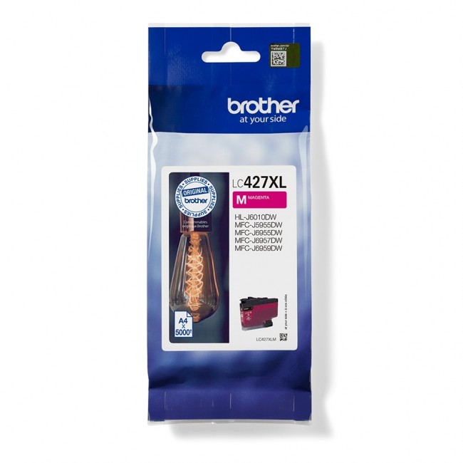 Brother LC-427XLM ink cartridge 1 pc(s) Original High (XL) Yield Magenta Brother LC-427XLM ink cartridge 1 pc(s) Original High (XL) Yield Magenta