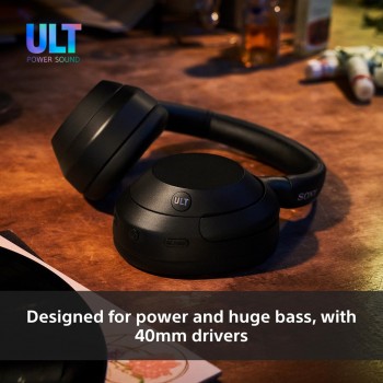 Sony ULT WEAR - Wireless Bluetooth Headphones with ULT POWER SOUND, Ultimate Deep Bass, Noise Cancelling, Clear Call Quality, Up to 30hr Battery Life, IOS & Android