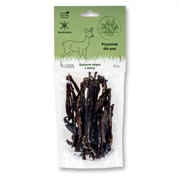 ZOYA Dried deer meat - dog treat - 80g