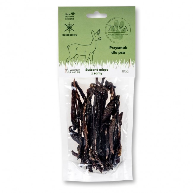 ZOYA Dried deer meat - dog treat - 80g