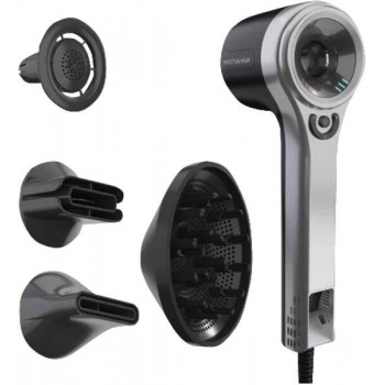 Genius 08213 hair dryer 1600 W Black, Silver