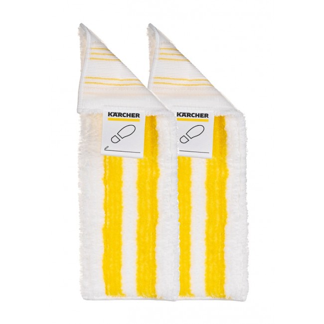 K rcher Universal floor cloth set EasyFix Mop disposable cloth White, Yellow