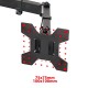 Esperanza ERW018 Desk mount for two monitors 10-27'' up to 8kg Esperanza ERW018 Desk mount for two monitors 10-27'' up to 8kg