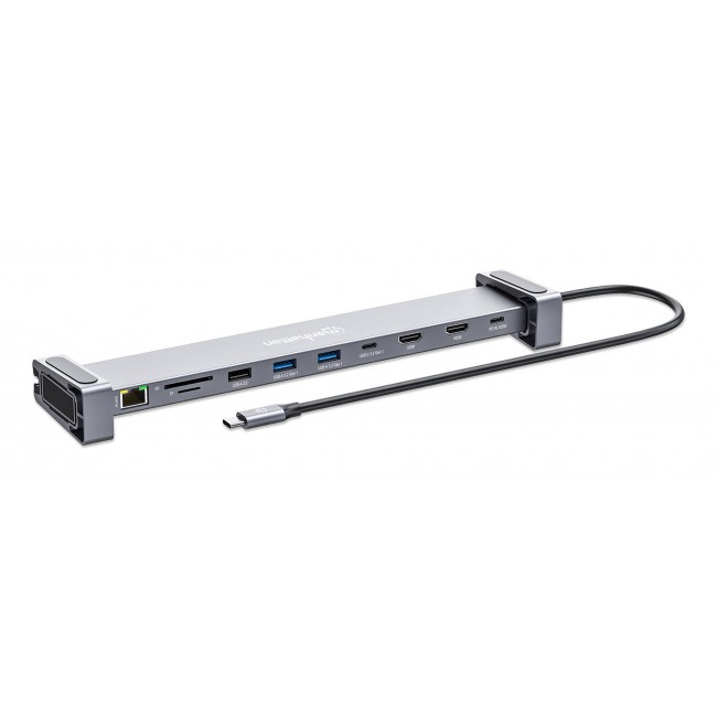 MANHATTAN 10-in-1 4K USB-C PD Dockingstation 2xHDMI