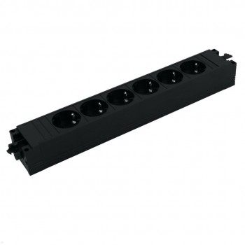 Bachmann Steckdosenleiste STEP BASE 6-fach, schwarz