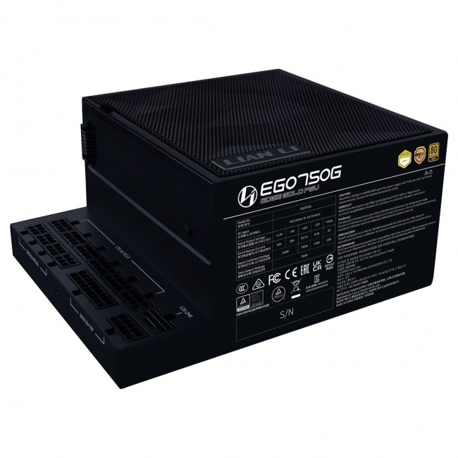Power Supply Unit Lian Li EDGE EG750 80 PLUS Gold, PCIe 5.1, ATX 3.1 - 750 Watt, black
