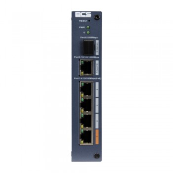 BCS BCS-L-SP0401G-1SFP-M network switch Managed Fast Ethernet (10/100) Power over Ethernet (PoE)
