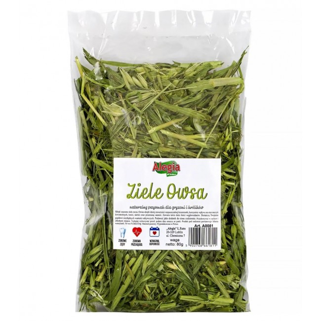ALEGIA Oat herb - treat for rodents and rabbits - 80g ALEGIA Oat herb - treat for rodents and rabbits - 80g