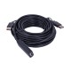 UNITEK Y-278 USB cable USB 2.0 10 m 2 x USB A USB A Black