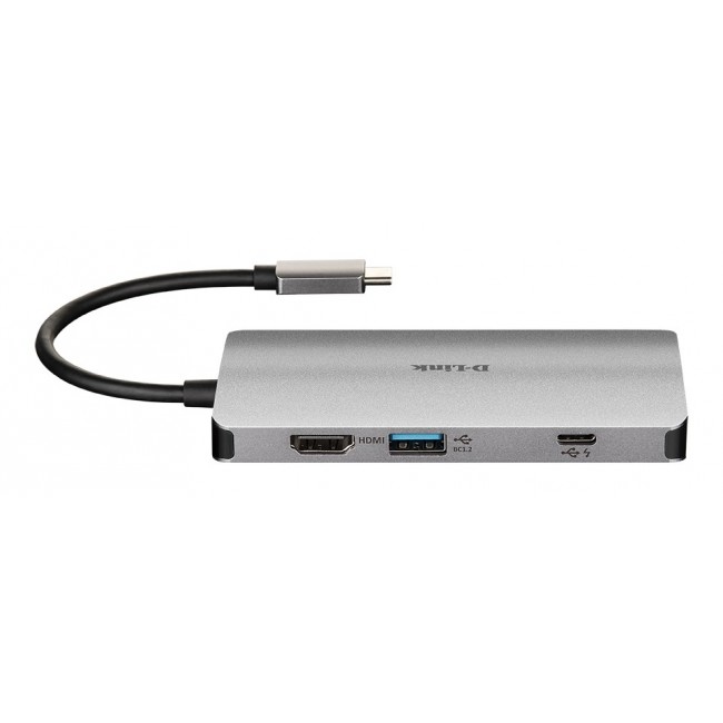D-Link DUB M810 - 8 in 1 USB C Hub with HDMI/Ethernet/Card Reader/Power Delivery