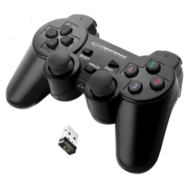 Esperanza EGG108K Gaming Controller Black USB 2.0 Gamepad Analogue / Digital PC, Playstation 3 Esperanza EGG108K Gaming Controller Black USB 2.0 Gamepad Analogue / Digital PC, Playstation 3