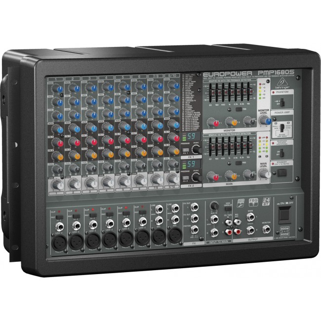 Behringer PMP1680S audio mixer 10 channels 10 - 200000 Hz Black Behringer PMP1680S audio mixer 10 channels 10 - 200000 Hz Black