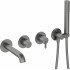 4-hole concealed bathtub mixer