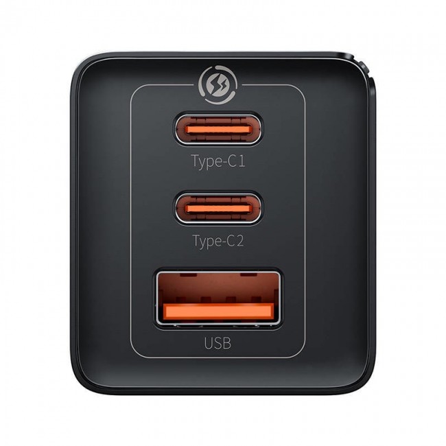 Baseus GaN 5 Pro Fast Charger CCGP120201 65W 1x USB-A 2x USB-C PD 3.0 QC 4.0 + USB-C cable