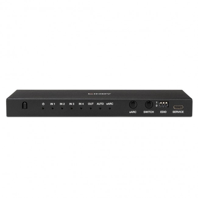 Lindy 4 Port HDMI 8K60 Switch with eARC Lindy 4 Port HDMI 8K60 Switch with eARC