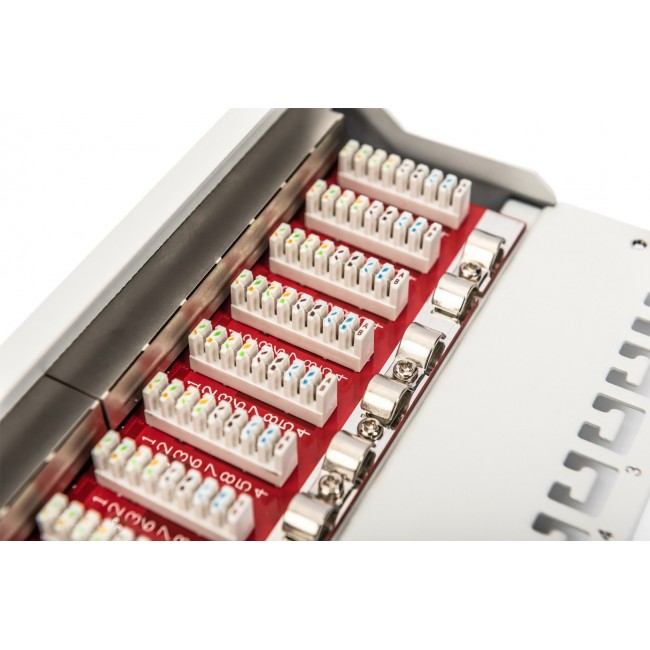 Digitus CAT 6A Patch Panel, shielded, 12-Port, 1HE, 10 Digitus CAT 6A Patch Panel, shielded, 12-Port, 1HE, 10