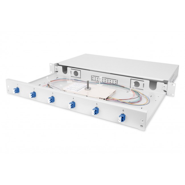 Digitus Fiber Optic Splice Box, Equipped, LC, OS2 Digitus Fiber Optic Splice Box, Equipped, LC, OS2