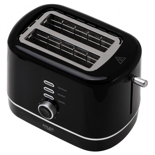 Adler AD 3224b Toaster with rack 7 browning levels black