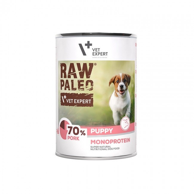 RAW PALEO Puppy Monoprotein Pork - wet food for puppies - 400 g