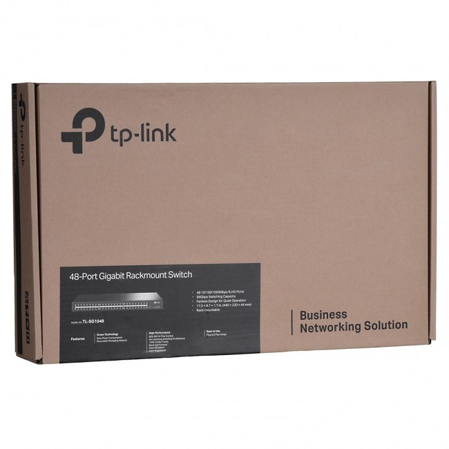 TP-Link TL-SG1048 Unmanaged Gigabit Ethernet (10/100/1000) 1U Black