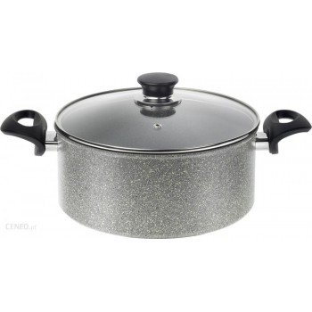 Pot BALLARINI Ferrara with 2 handles and lid Granite 24 CM FERG25D.24D