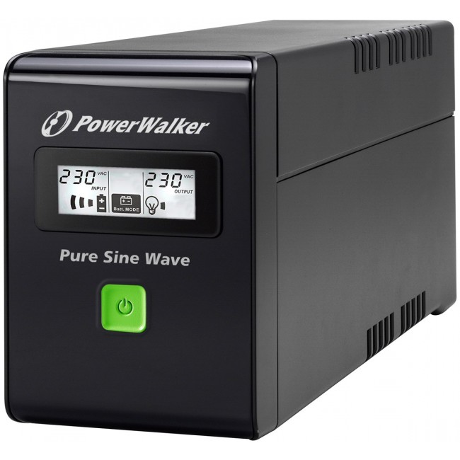 PowerWalker VI 600 SW FR uninterruptible power supply (UPS) Line-Interactive 0.6 kVA 360 W 2 AC outlet(s) PowerWalker VI 600 SW FR uninterruptible power supply (UPS) Line-Interactive 0.6 kVA 360 W 2 AC outlet(s)