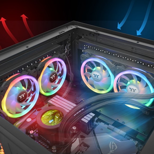Thermaltake SWAFAN 14 RGB Computer case Fan 14 cm Black 3 pc(s) Thermaltake SWAFAN 14 RGB Computer case Fan 14 cm Black 3 pc(s)