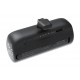Manhattan Power Bank with integrated USB-C plug, 5000 mAh, Up to 20W output, Kickstand for Use as Charging Phone Holder, Black, One Year Warranty