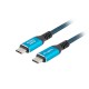 Lanberg CA-CMCM-44CU-0005-BK USB cable USB4 Gen 2x2 0.5 m USB C Black, Blue