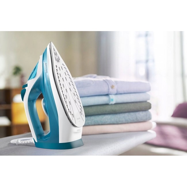 Philips 3000 series DST3011/20 iron Steam iron Ceramic soleplate 2100 W Blue Philips 3000 series DST3011/20 iron Steam iron Ceramic soleplate 2100 W Blue