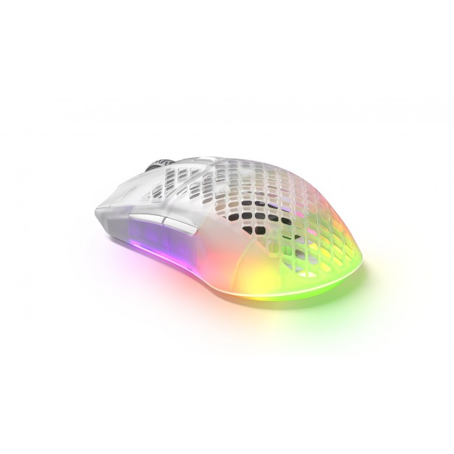 Steelseries Aerox 3 Wireless Ghost mouse Gaming Right-hand RF Wireless + Bluetooth Optical 18000 DPI