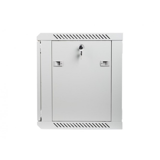 Lanberg wall-mounted installation rack cabinet 19'' 9U 600x450mm gray (glass door)