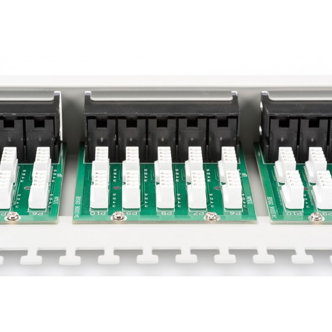 Digitus CAT 3 ISDN patch panel, unshielded, grey
