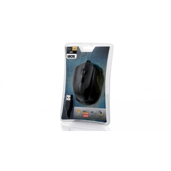 iBox i005 mouse Ambidextrous USB Type-A Laser 1600 DPI iBox i005 mouse Ambidextrous USB Type-A Laser 1600 DPI