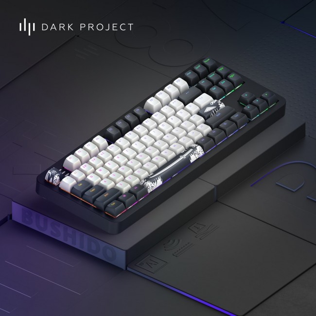 Dark Project Tamsus projektas ALU87B Bushido, G3MS Moonstone Switch, JAV keyboard Home/Office QWERTY English Dark Project Tamsus projektas ALU87B Bushido, G3MS Moonstone Switch, JAV keyboard Home/Office QWERTY English