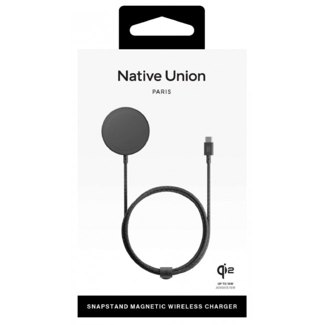 Native Union Snapstand Qi2 Wireless Charger Black