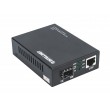 Intellinet 10GBase-T to 10GBase-R Media Converter, 1 x 10 GB SFP+ Slot, 1 x 10GB RJ45 Port