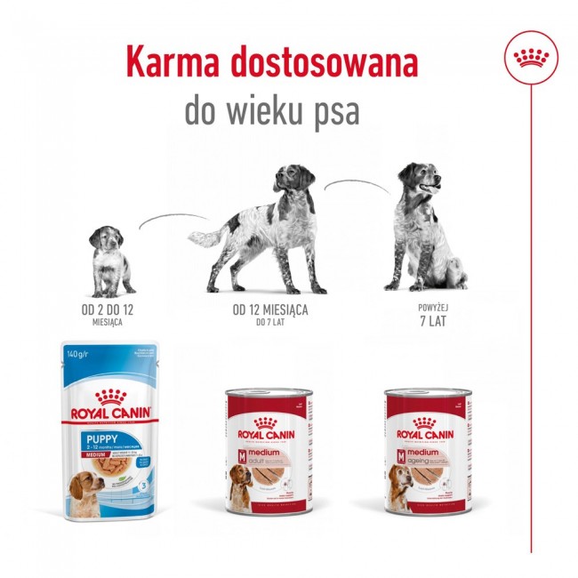 ROYAL CANIN Medium Loaf - wet dog food - 410g