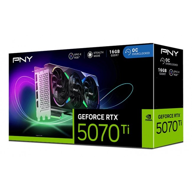 PNY GeForce RTX 5070 Ti EPIC-X RGB OC NVIDIA 16 GB GDDR7