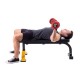 HMS Fitness L8012 Flat weight training bench Gym, Home Black, Yellow HMS Fitness L8012 Flat weight training bench Gym, Home Black, Yellow