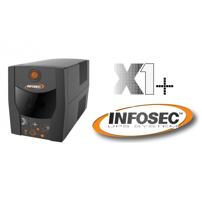 Infosec UPS X1+ 1000 Backup Power Supply 1000VA, 500W, 2 FR/Schuko
