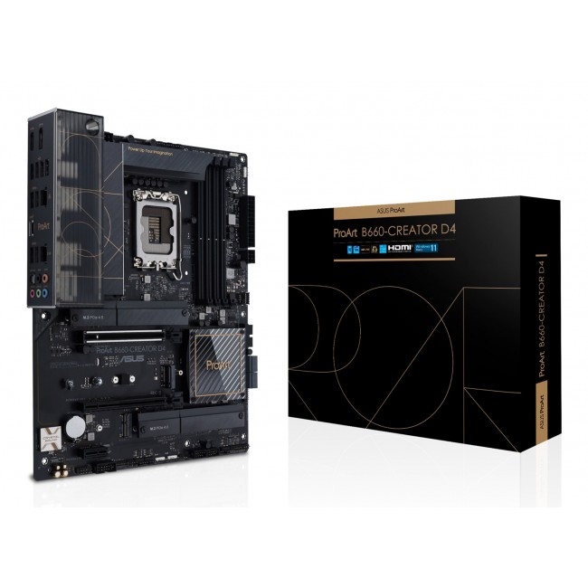 ASUS PROART B660-CREATOR D4 Intel B660 LGA 1700 ATX ASUS PROART B660-CREATOR D4 Intel B660 LGA 1700 ATX